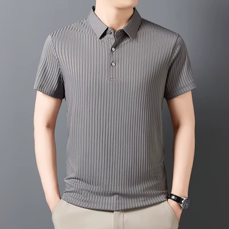 Textured Italian Polo Shirt