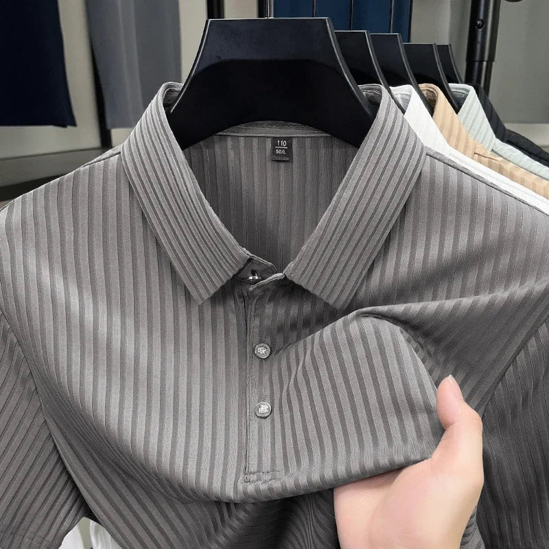 Textured Italian Polo Shirt